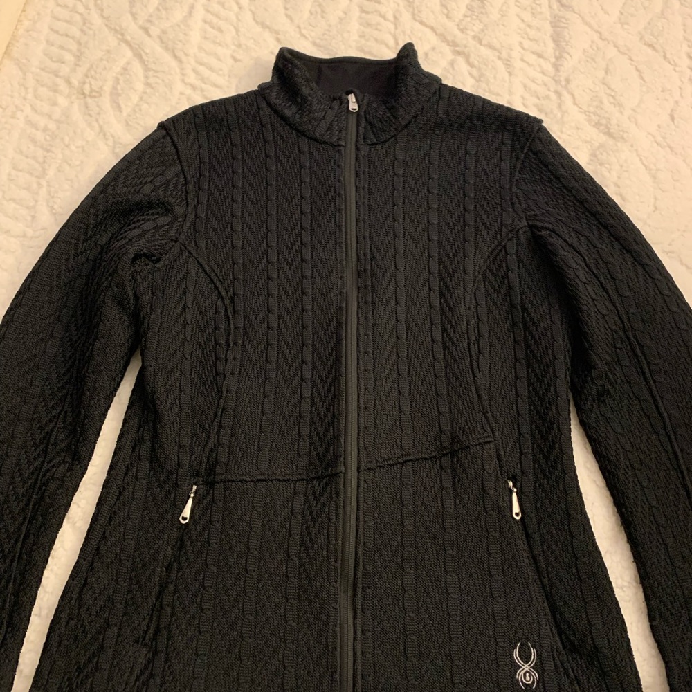 Spyder Core Sweater size Large black EUC